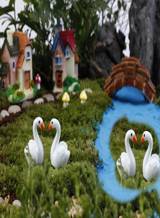 BHOOLU&GOOLU Cute Miniature mini Swan - 6 Pcs Set (Hight : 2 x 2 CM) - Image 5